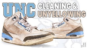 UNC Air Jordan 3 Sneaker Cleaning