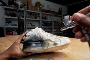 How to paint an Air Jordan 3 midsole. 