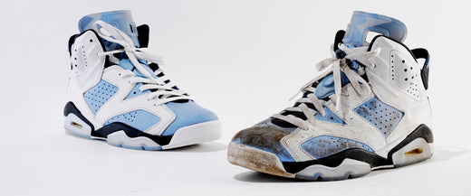 The Air Jordan 6 UNC.