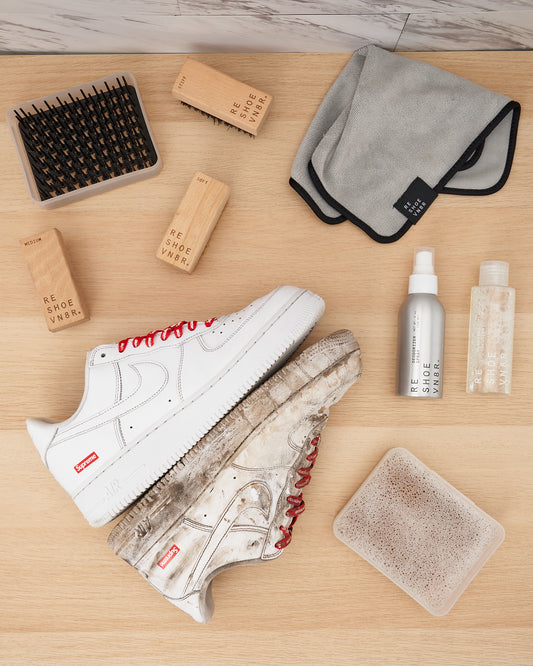 Cleaning the Supreme Air Force 1 with RESHOEVN8R Products