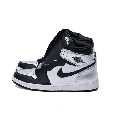 Nike Air Jordan 1 High Silver Toe Size 10 w New
