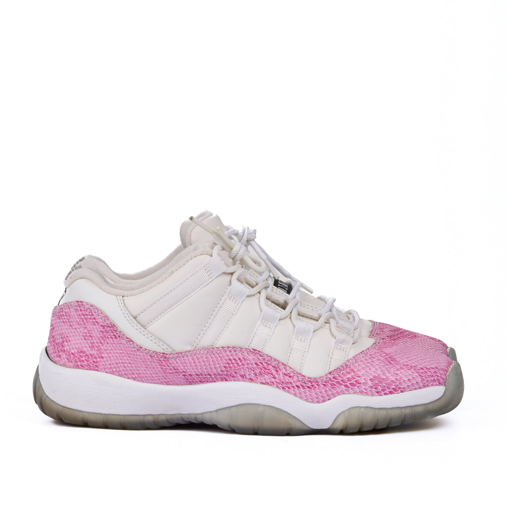 Nike Air Jordan 11 Low Pink Snakeskin Size 7Y Used