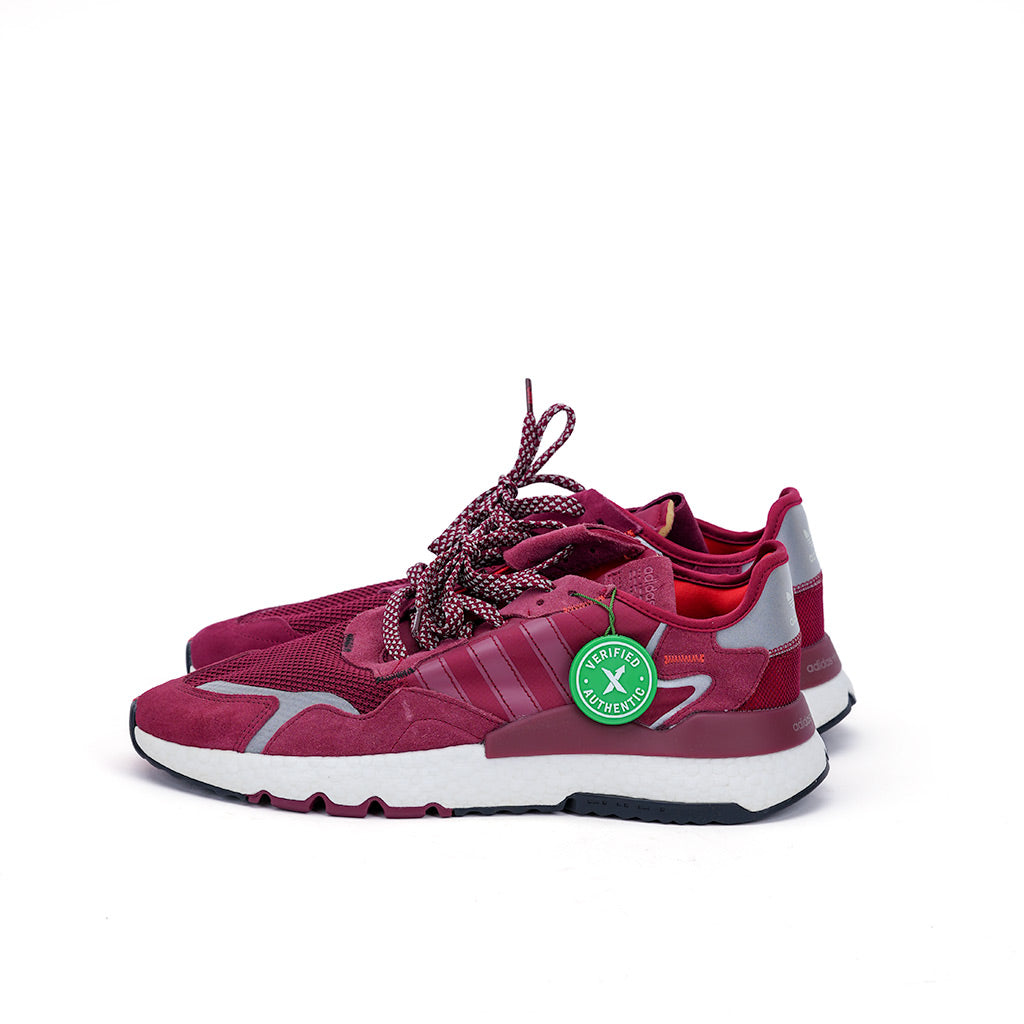 Adidas Nite Jogger Burgundy 3m Size 11 New