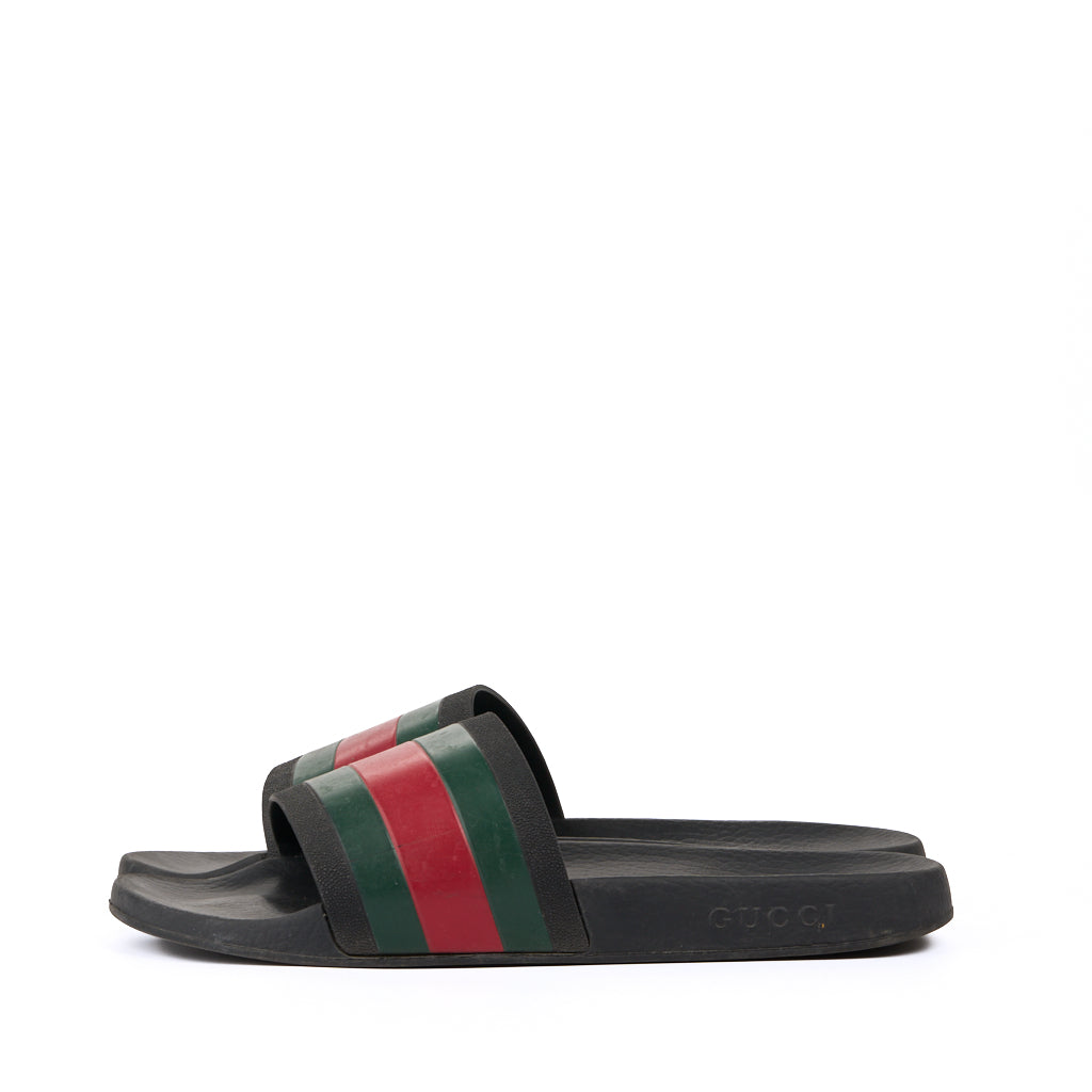 Gucci Pursuit Web Slides Black Size 11 Used
