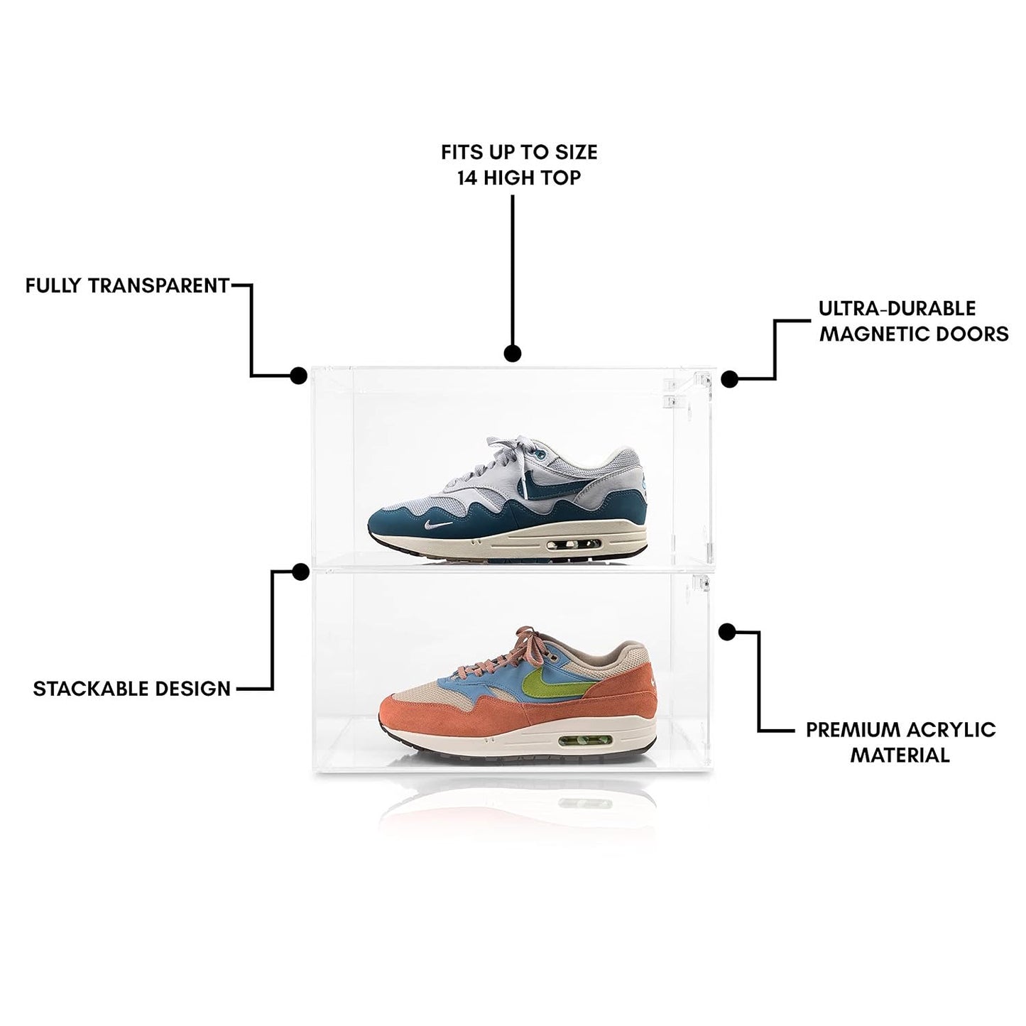 LOOKSEE DESIGNS ACRYLIC SNEAKER DISPLAY CASE