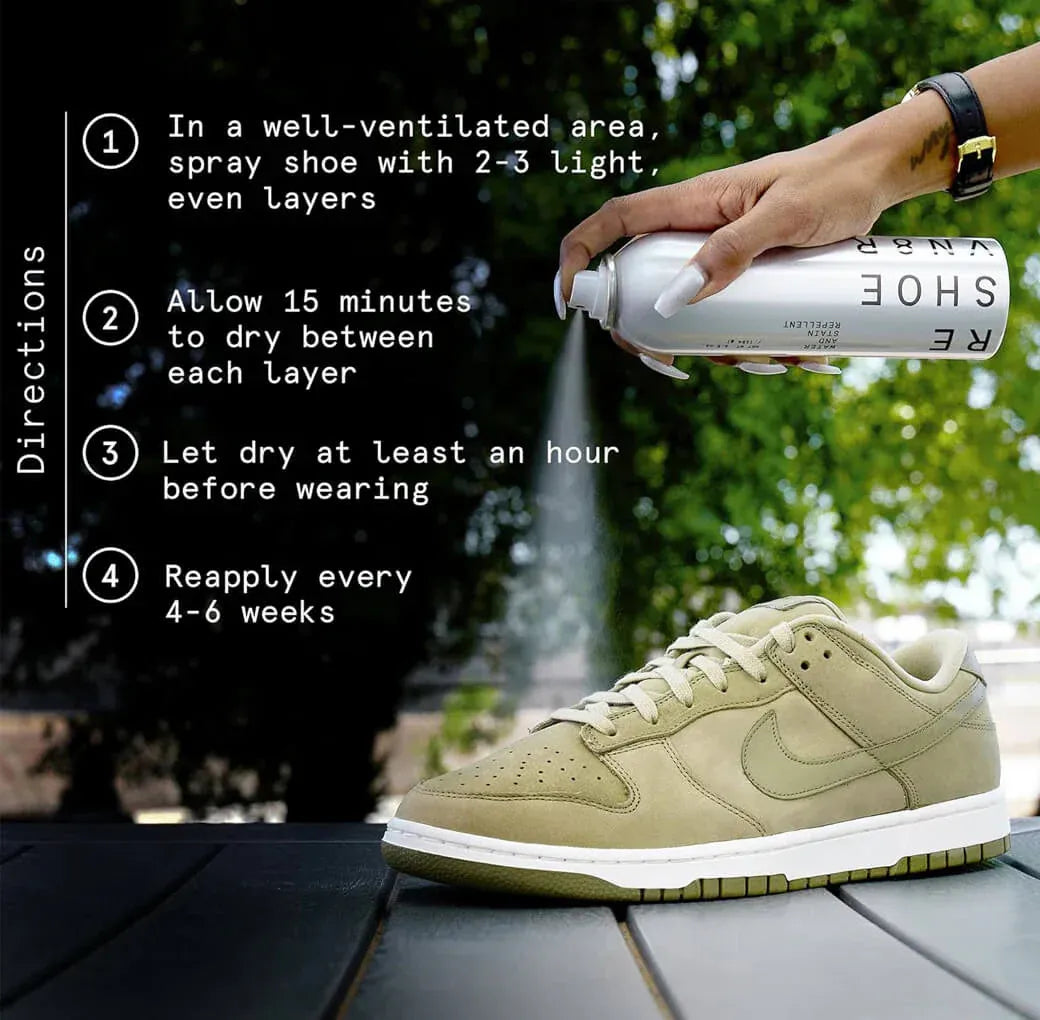 Water and Stain Repellent Directions