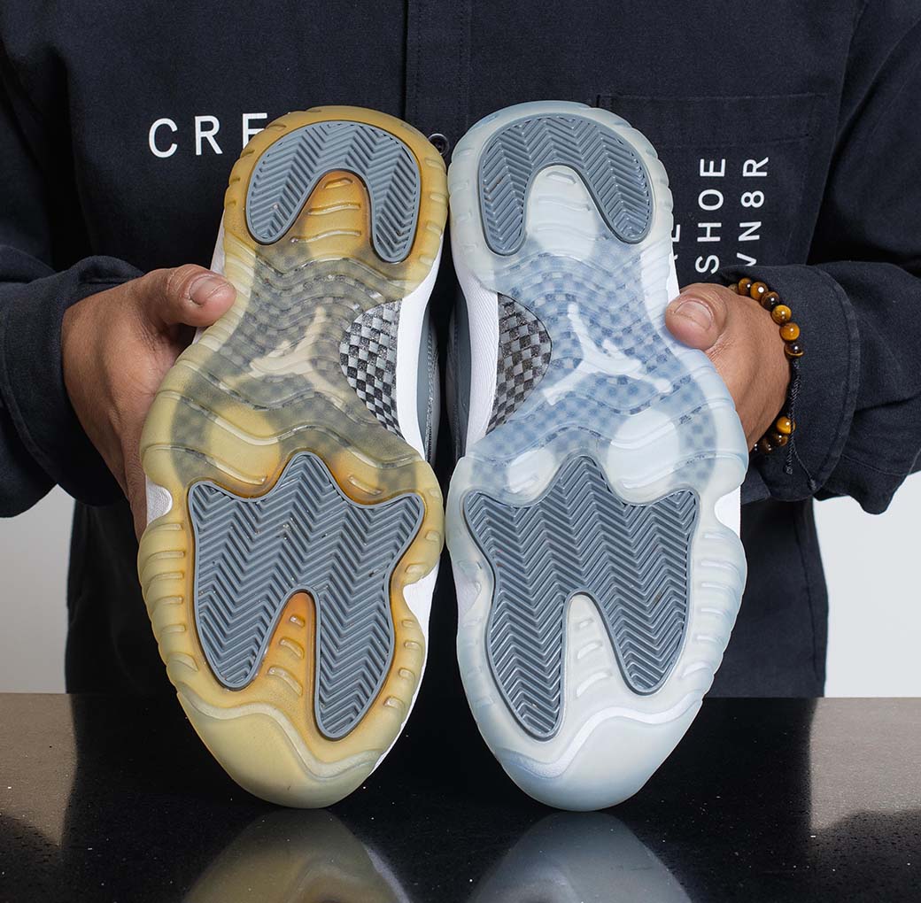 Un-yellowing Clear Soles